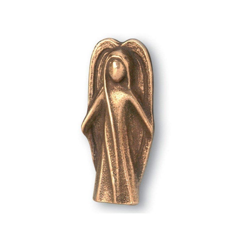 MaMeMi Bronze Guardian Angel Pocket Charm â€“ Handcrafted Solid Bronze Angel Figurine [2.17 inches] â€“ Perfect for Comfort, Protection, and Meaningful Gifts
